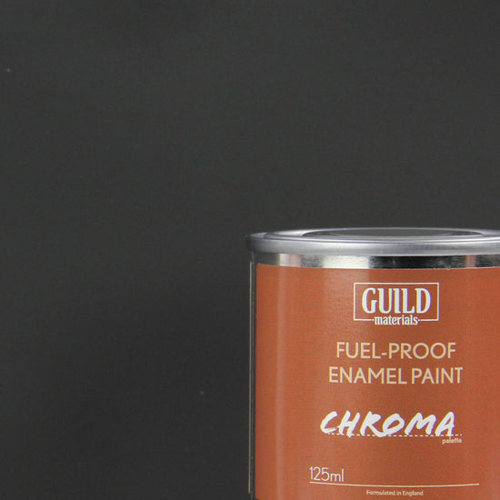 Chroma Enamel Fuelproof Paint Matt Black (125ml Tin)