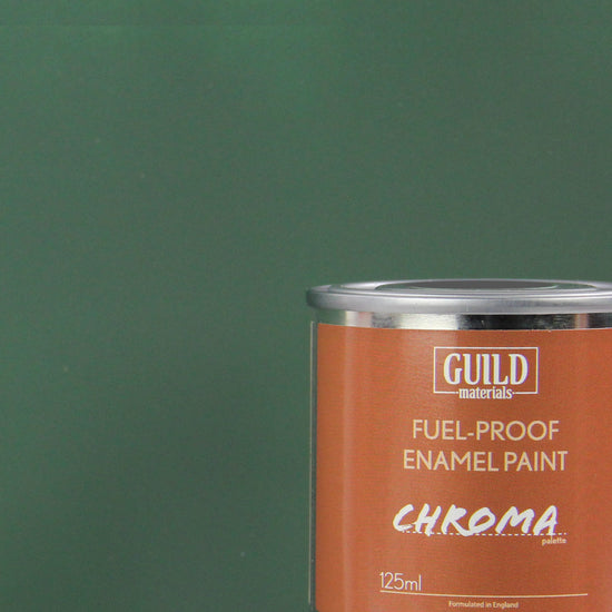Chroma Enamel Fuelproof Paint Matt Dark Green (125ml Tin)