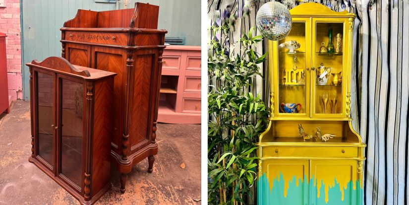 Gold Metallic Furniture: A Statement Cabinet Makeover