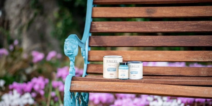The Jubilee Bench : A Family Heirloom Restored in Gainsborough Blue