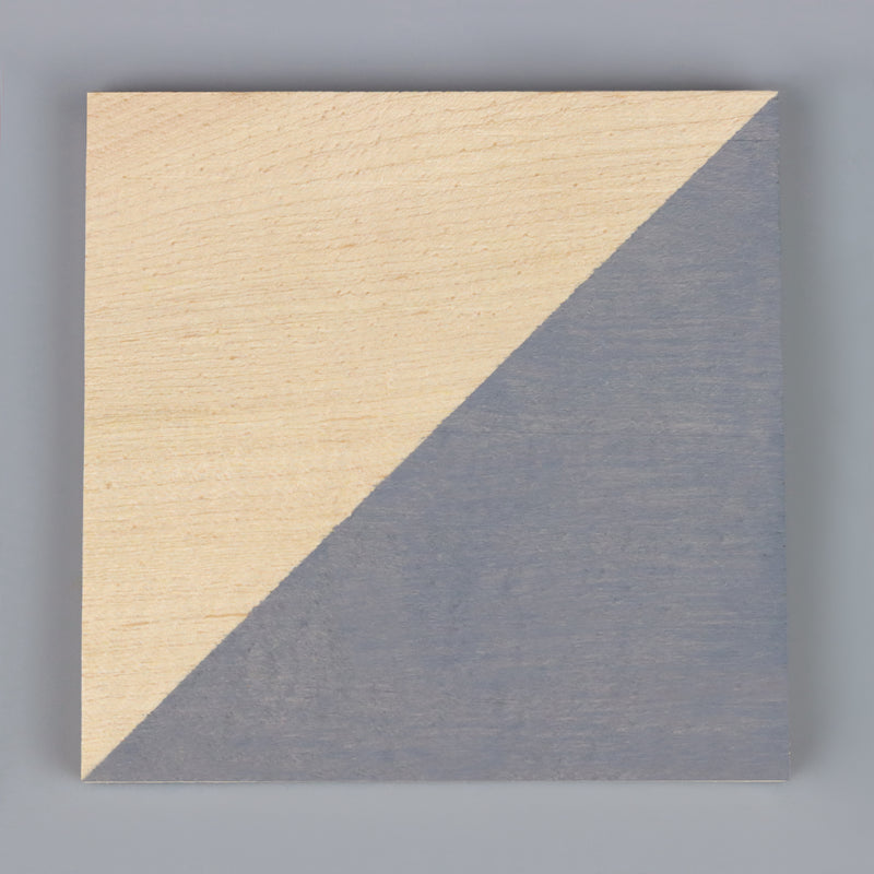 Wood with Bleo Slate Grey paint painted on the surface