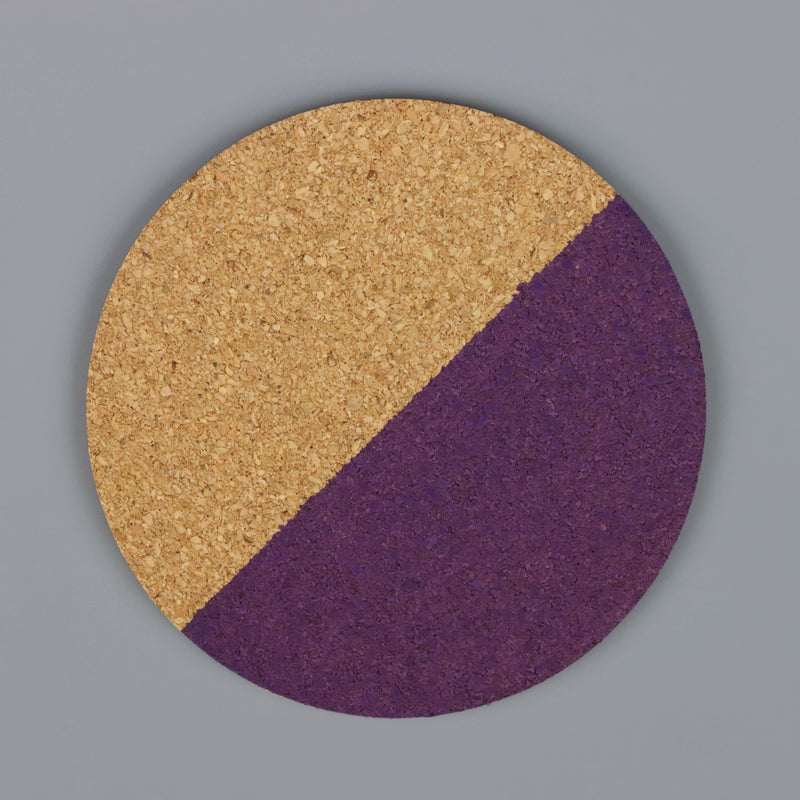 Cork coated in bleo gel paint