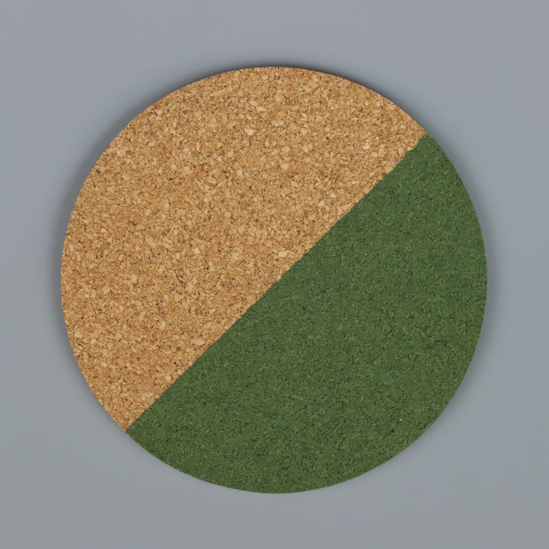Cork coated in bleo gel paint