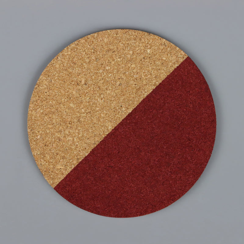 Cork coated in bleo gel paint