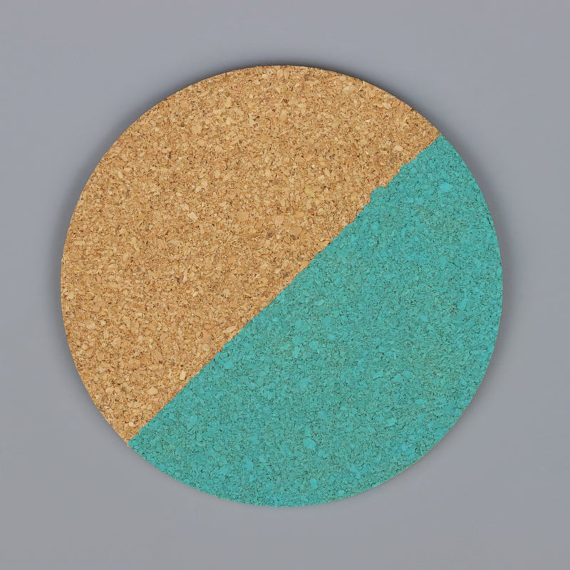 Cork coated in bleo gel paint