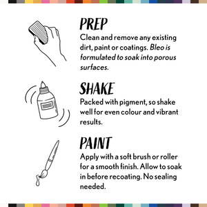 
                      
                        Instructions for using a paint product with illustrations and text on a white background.
                      
                    