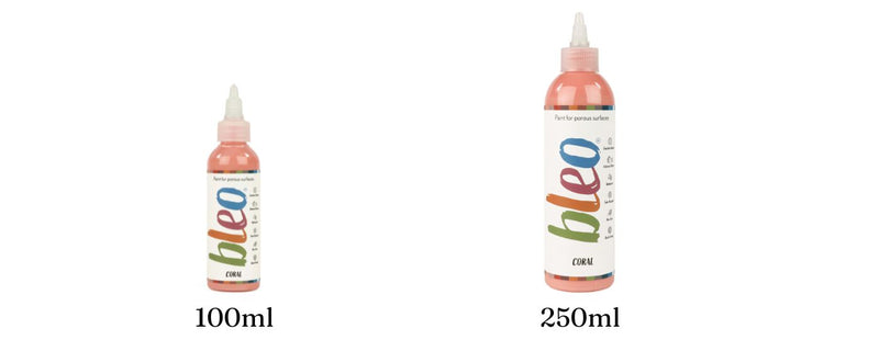 The two Bleo sizes side by side, 100ml and 250ml