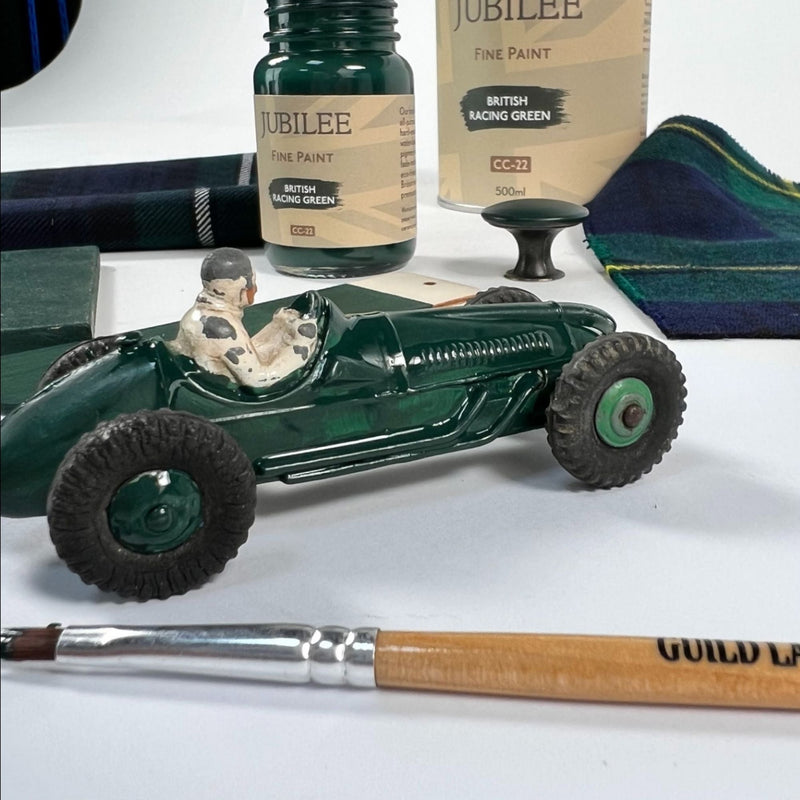 british racing green on toy car