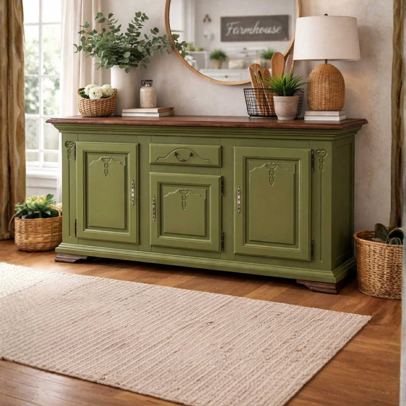 Green painted cabinet in Jubilee