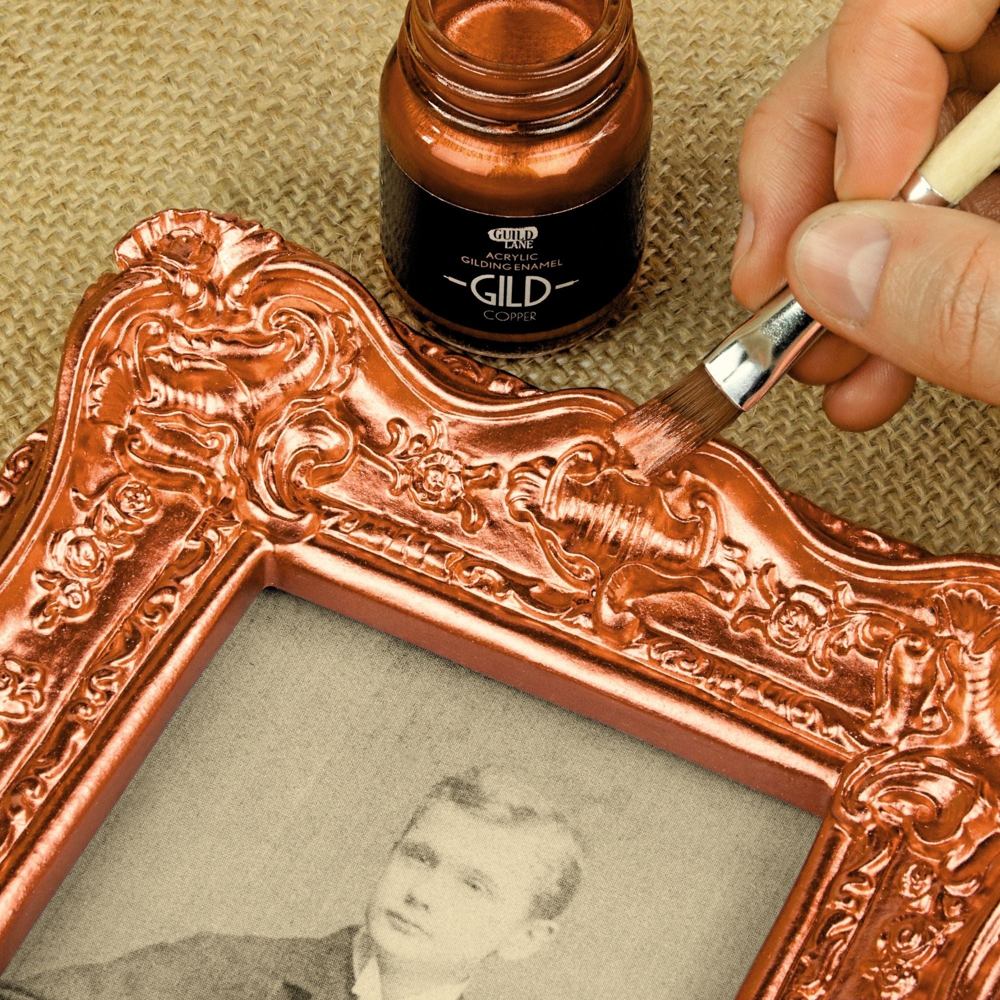 アンティーク　カラーアート純銅メダル　5オンス　スペースコマンダー GILD Copper Metallic Paint | Heritage Enamel – Guild Lane