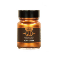 A jar of Super GILD Burnt Copper premium acrylic gilding paint.