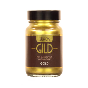 
                      
                        Jar of Super Gild premium acrylic gilding paint on a white background
                      
                    