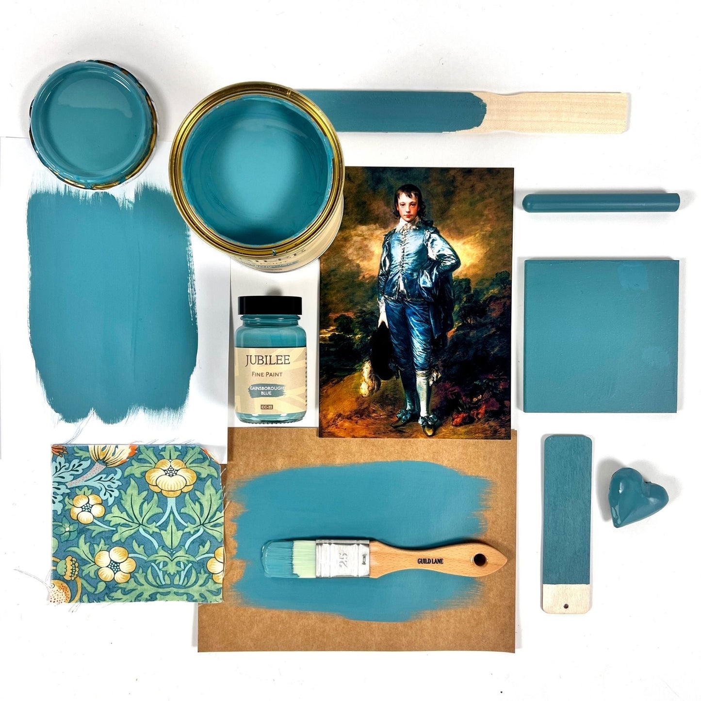 gainsborough blue flatlay