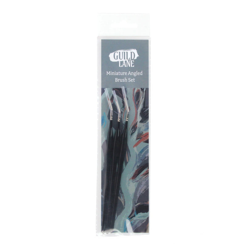 Set of brushes in packet on white background