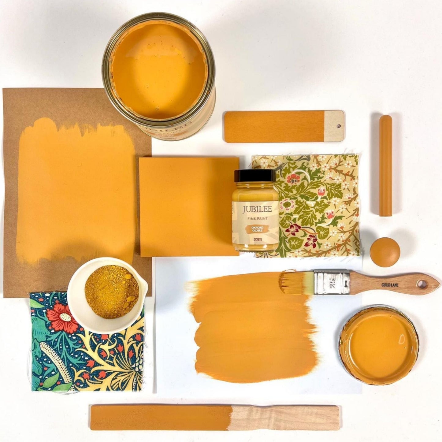 oxford ochre flatlay