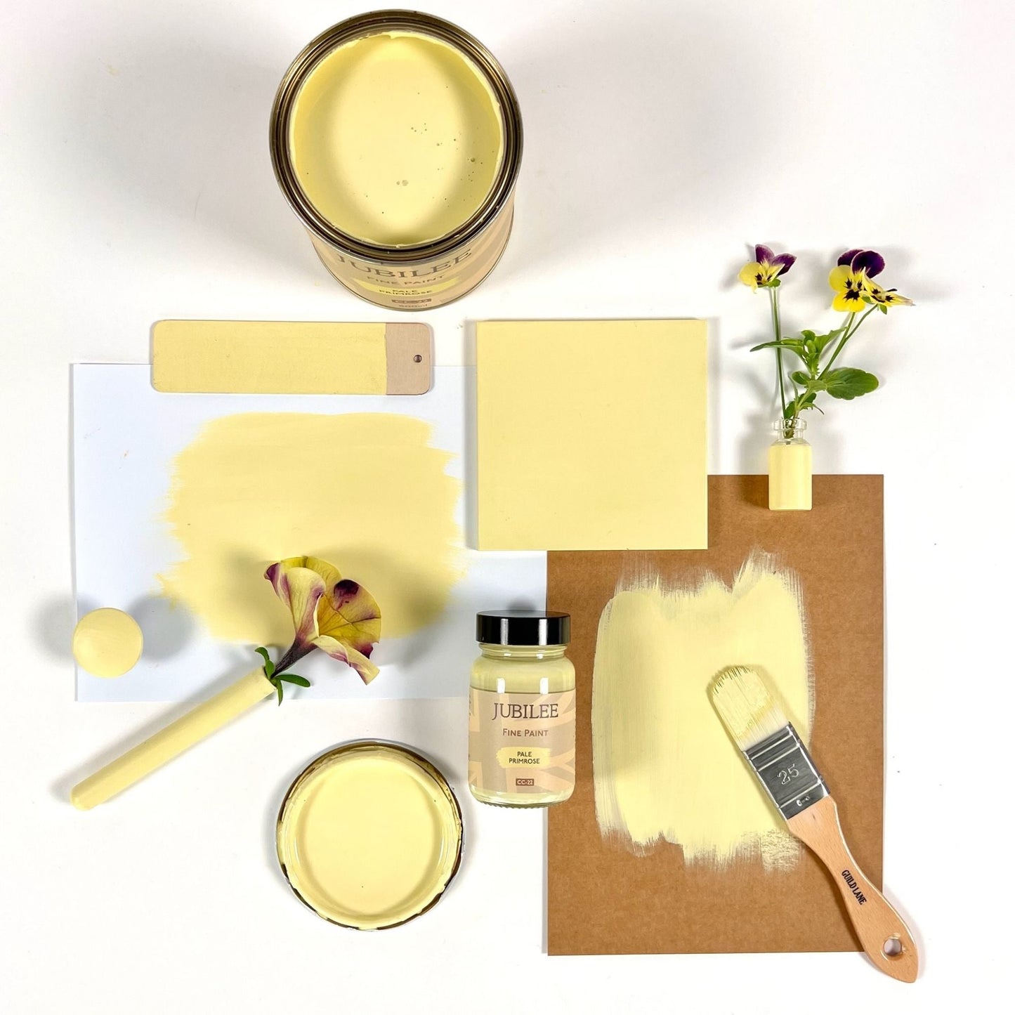 pale primrose flatlay