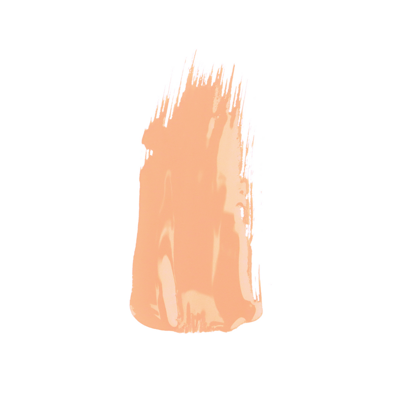 Salmon pink paint swatch on a white background