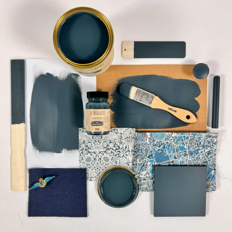 RAF Blue Grey flatlay