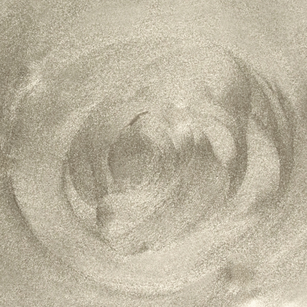 Close-up of metallic platinum paint in tin