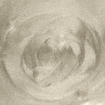 Close-up of metallic platinum paint in tin