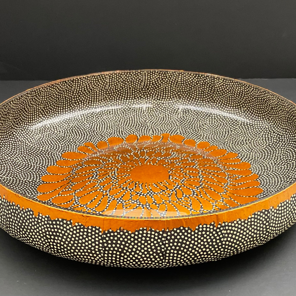 Ceramic bowl dish coated in Gloss Top Coat