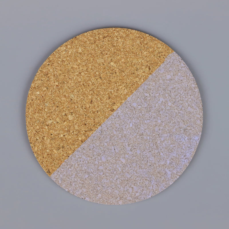 Cork coated in bleo gel paint