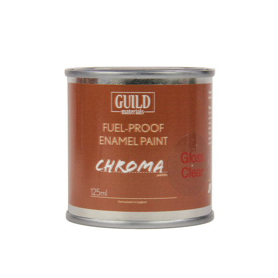 Chroma Enamel Fuelproof Paint Gloss Clear (125ml Tin)