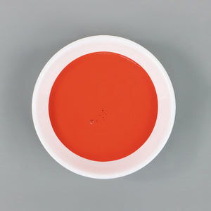 
                      
                        Dish with Bleo red poppy paint poured in
                      
                    