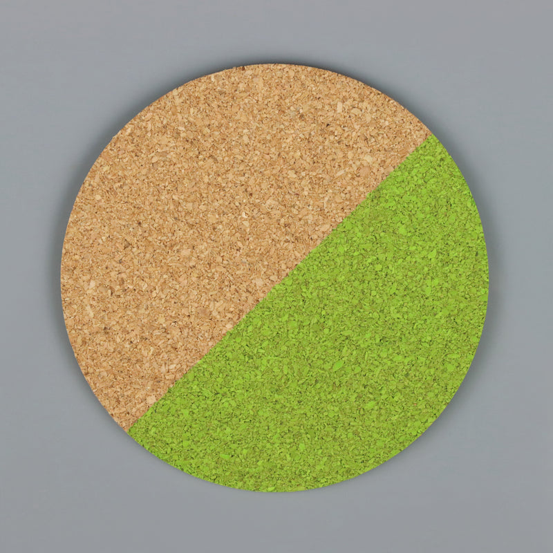 Cork coated in bleo gel paint
