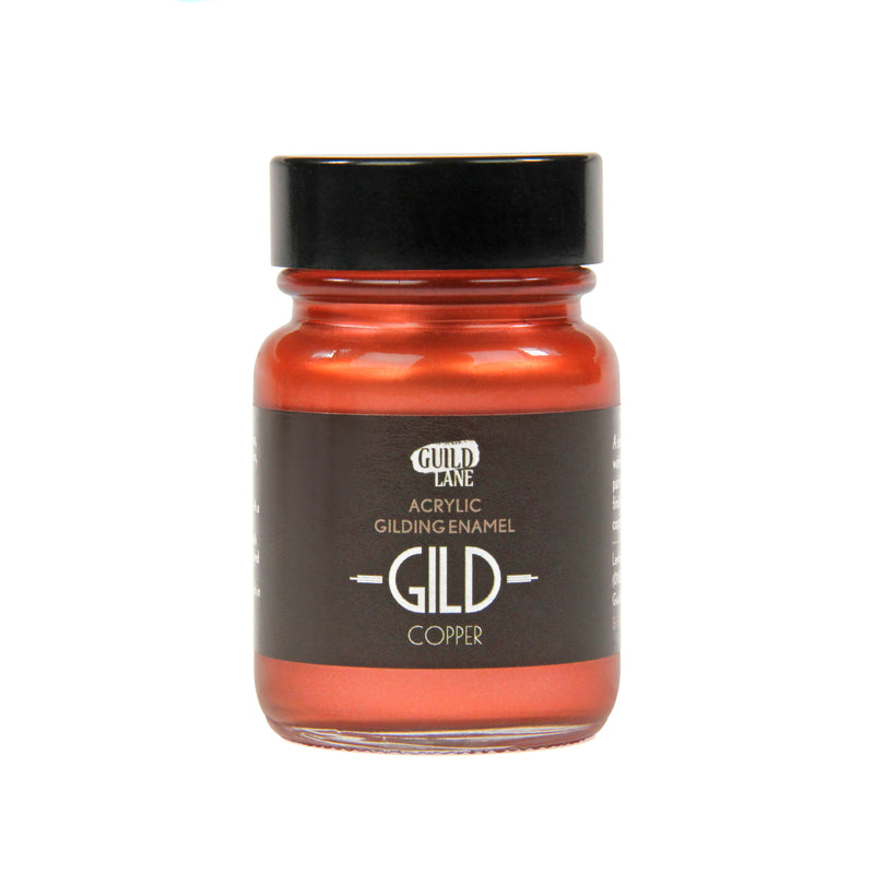 GILD Originals jar of Copper metallic paint on a white background