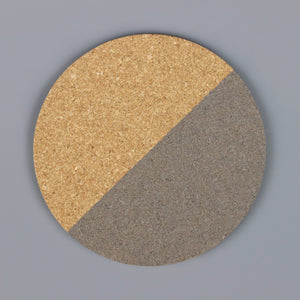 
                      
                        Cork with Bleo Slate Grey paint painted on the surface
                      
                    
