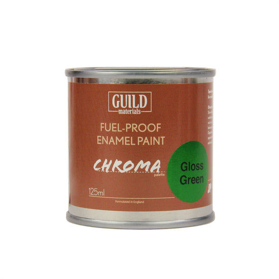 Chroma Enamel Fuelproof Paint Gloss Green (125ml Tin)