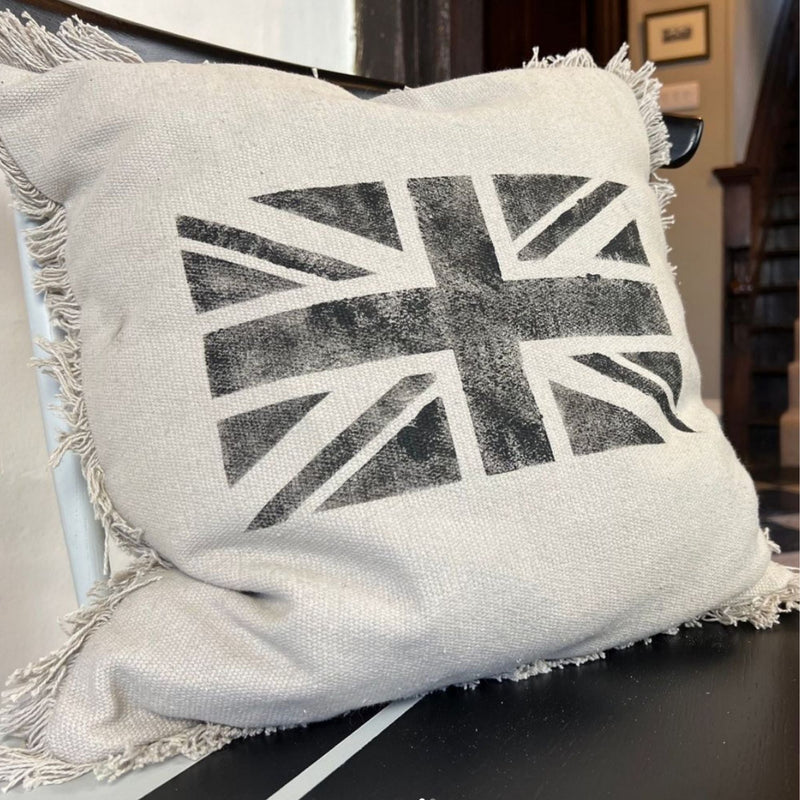 Jet black on fabric and wood