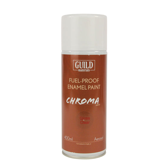 Chroma Enamel Fuelproof Paint Gloss Clear (400ml Aerosol)