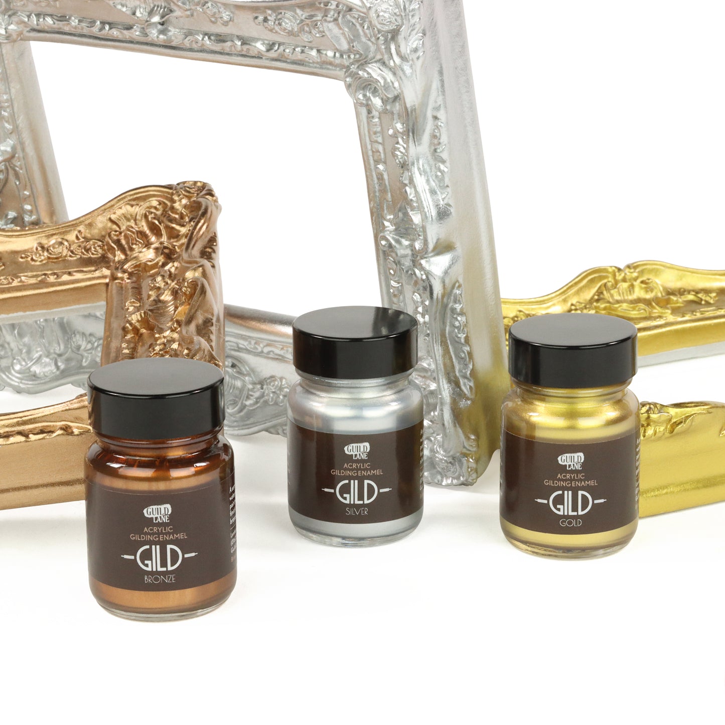 Load image into Gallery viewer, GILDing Set: Gold, Silver, Bronze (3x30ml)
