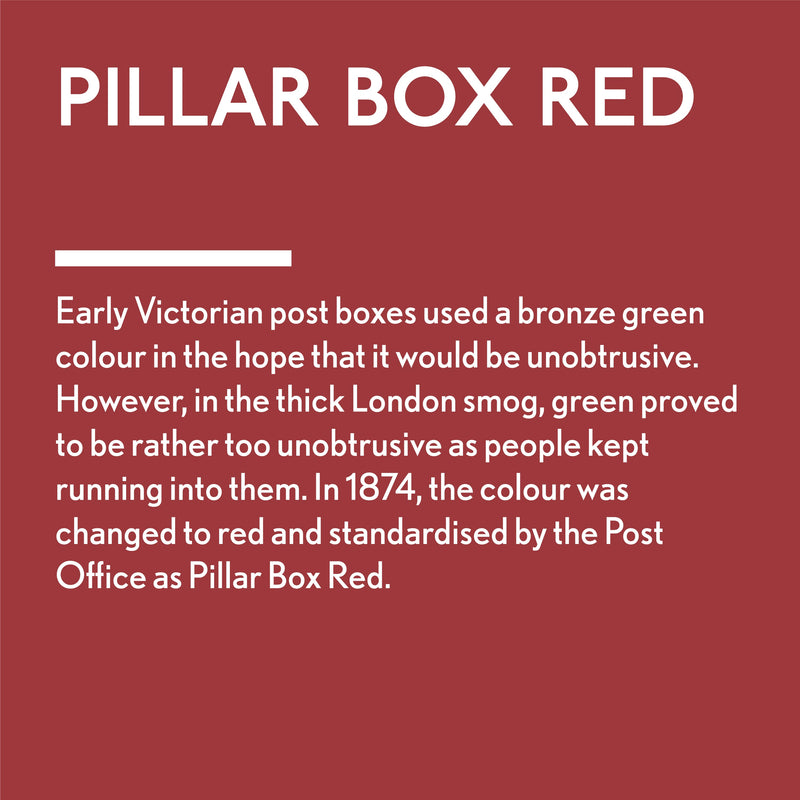 Pillar Box Red Paint Square Swatch and story