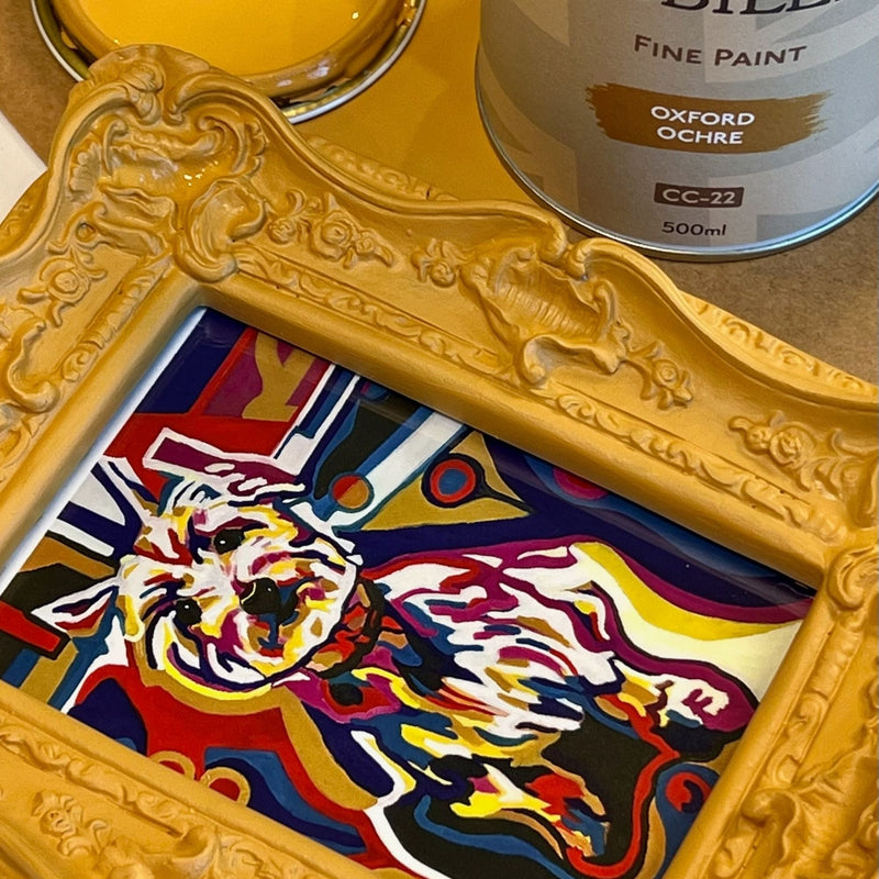 oxford ochre on frame
