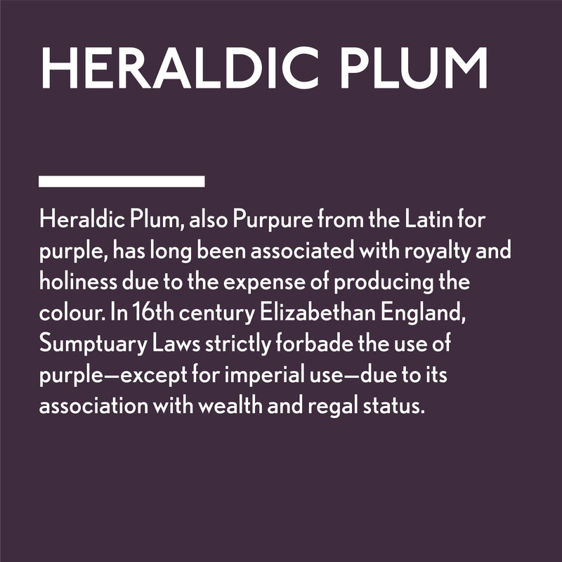 Heraldic Plum Paint Square Swatch and story