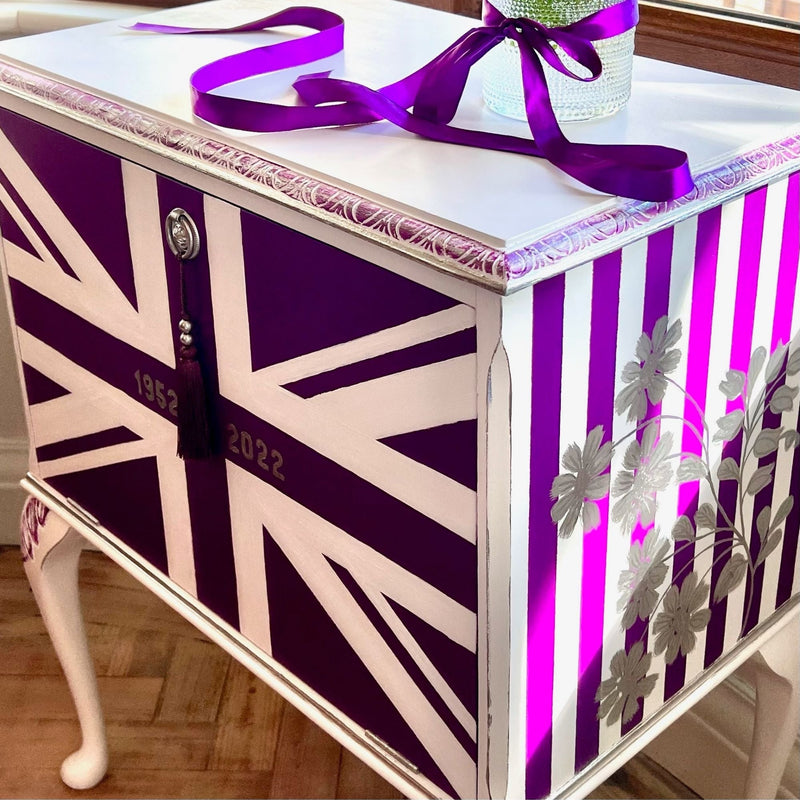 platinum pageantry on dresser