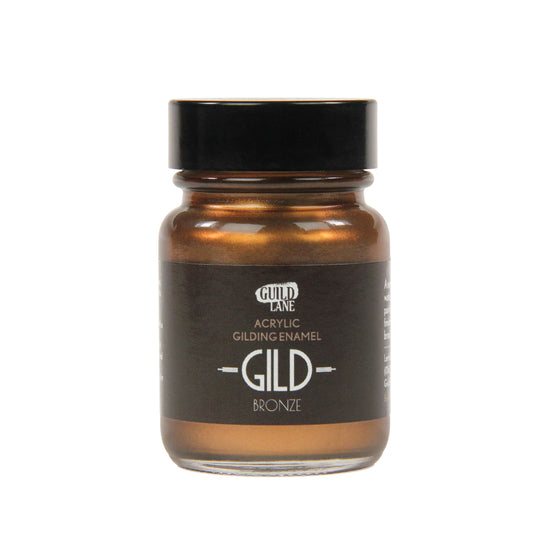 GILD Originals jar of Bronze metallic paint on a white background