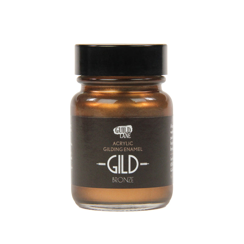 GILD Originals jar of Bronze metallic paint on a white background