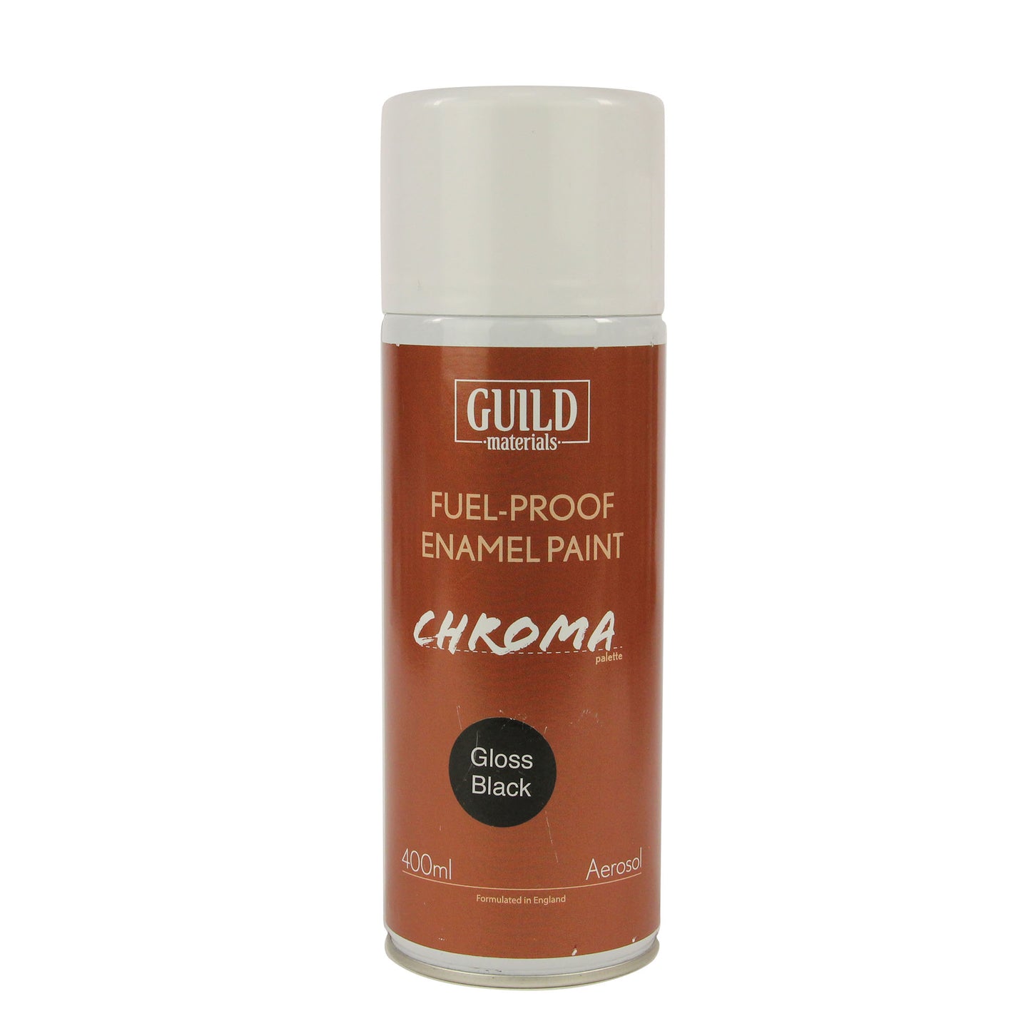 Load image into Gallery viewer, Chroma Enamel Fuelproof Paint Gloss Black (400ml Aerosol)
