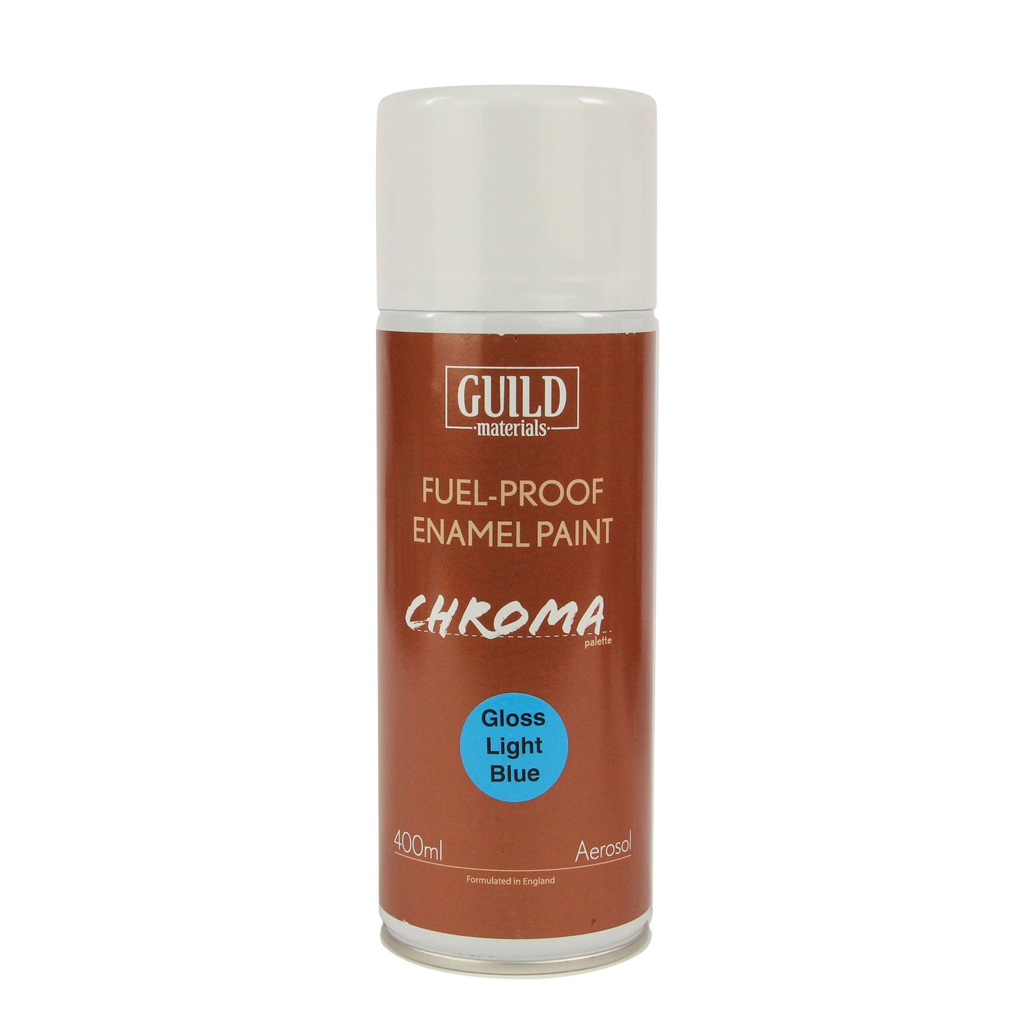 Load image into Gallery viewer, Chroma Enamel Fuelproof Paint Gloss Light Blue (400ml Aerosol)
