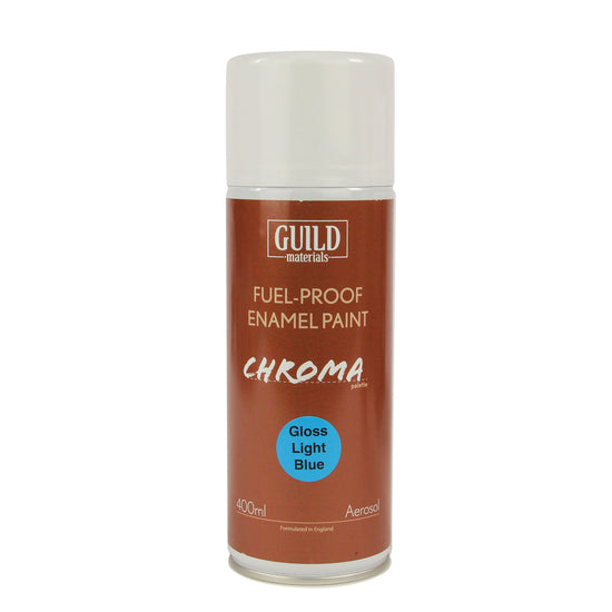 Load image into Gallery viewer, Chroma Enamel Fuelproof Paint Gloss Light Blue (400ml Aerosol)
