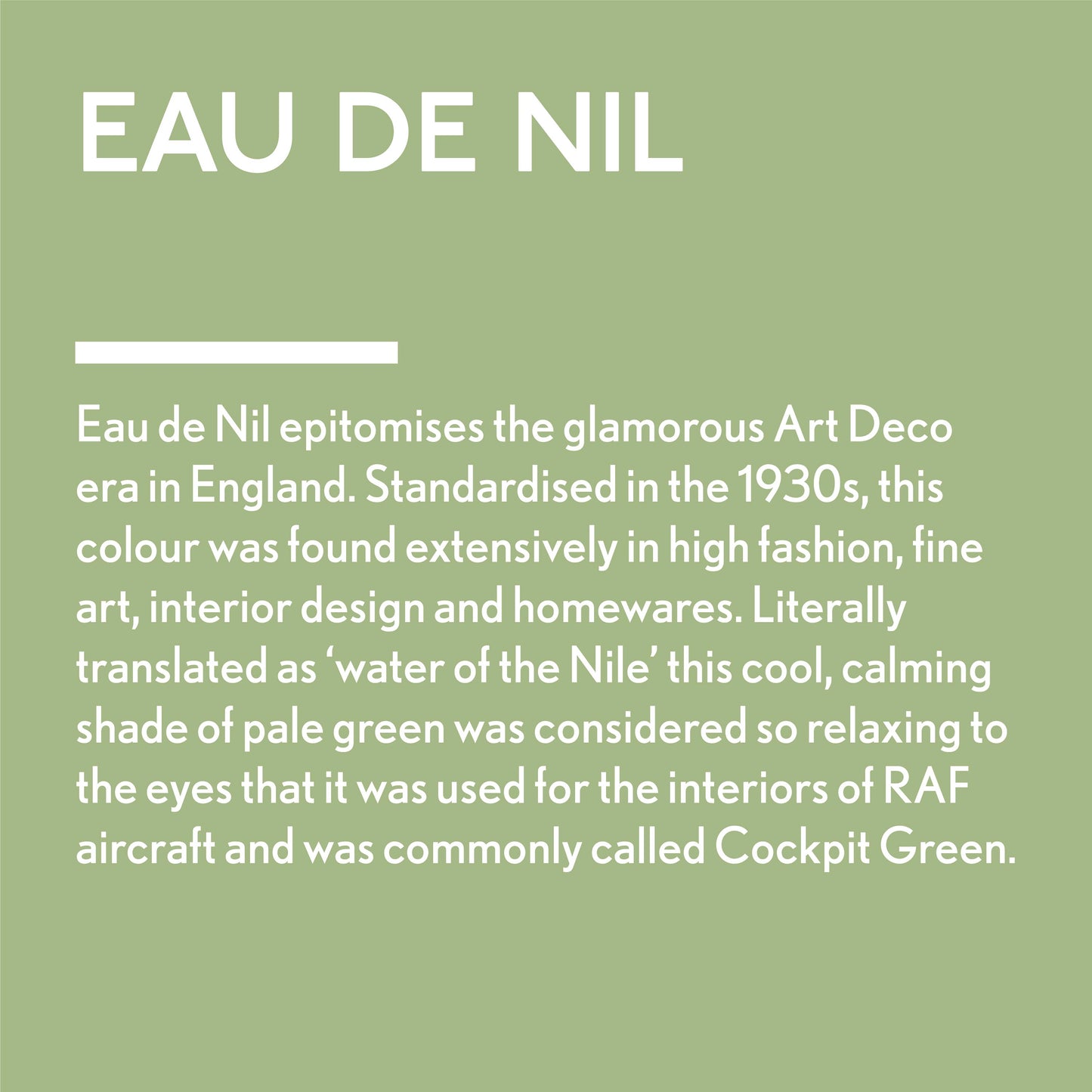 Eau de Nil – Guild Lane