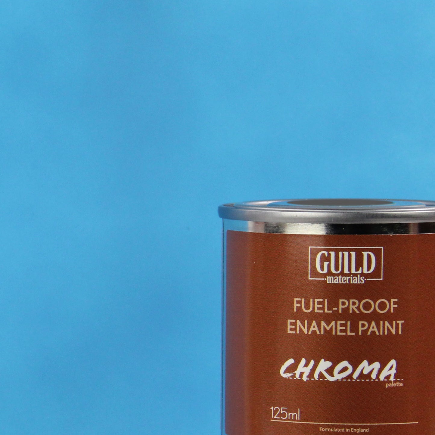 Load image into Gallery viewer, Chroma Enamel Fuelproof Paint Matt Light Blue (125ml Tin)
