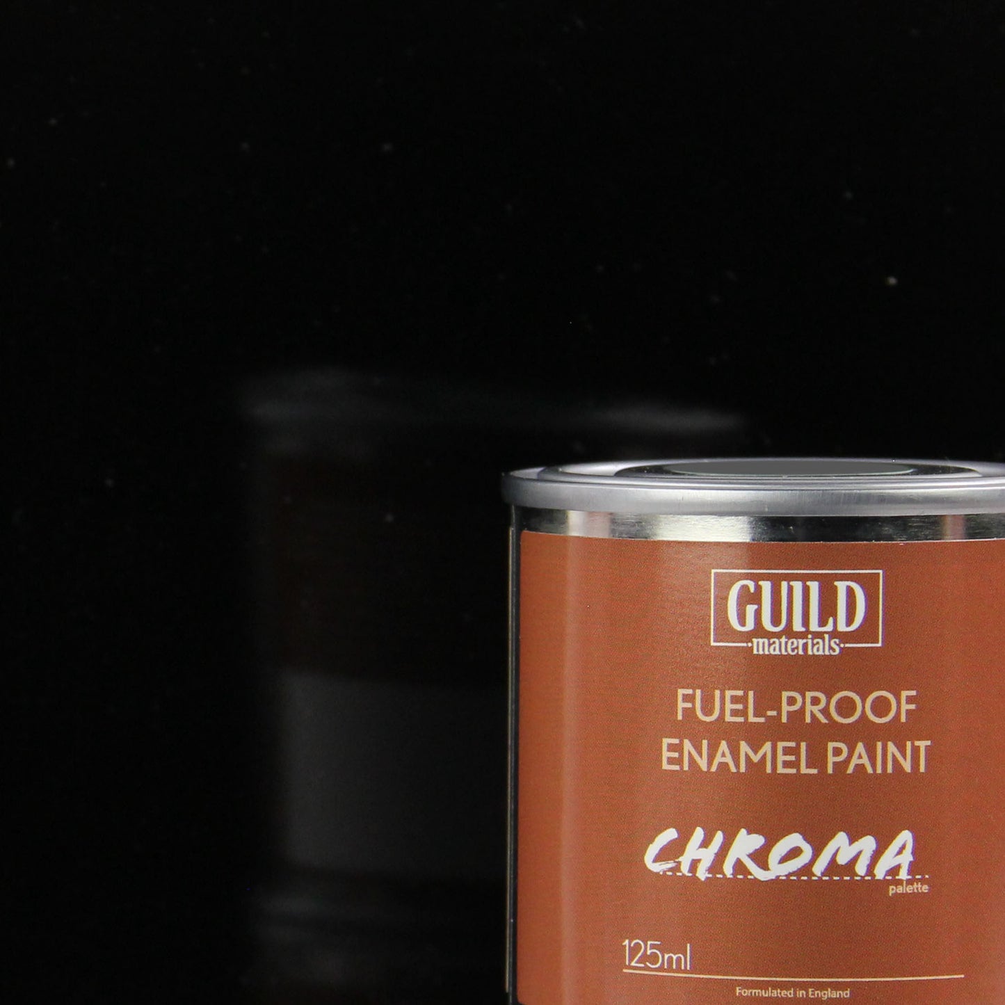 Chroma Enamel Fuelproof Paint Gloss Black (125ml Tin)