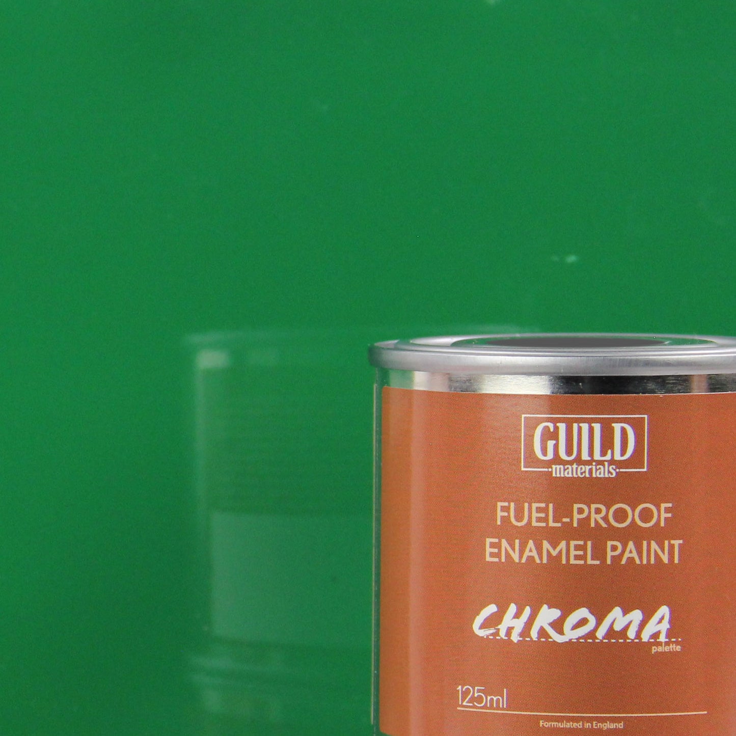 Load image into Gallery viewer, Chroma Enamel Fuelproof Paint Gloss Green (125ml Tin)
