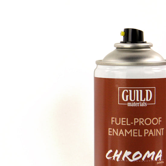 Chroma Enamel Fuelproof Paint Gloss White (400ml Aerosol)