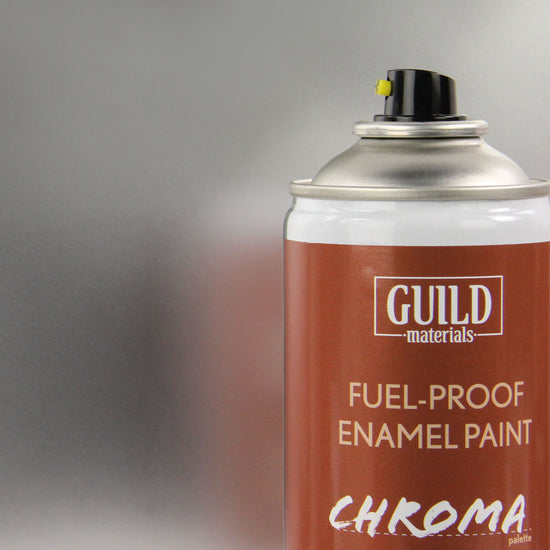 Chroma Enamel Fuelproof Paint Gloss Silver (400ml Aerosol)